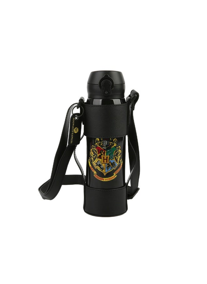 Miniso Harry Potter Insulated Bottle with Sleeve and Auto Flip Lid (445mL) 