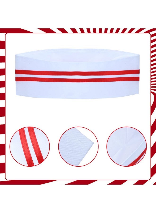 Keymall Keymall Waiter Costume Kit-Soda Jerk Costume Kit-Including 3 Pieces Hat Apron Bow Tie For Halloween 1950s Theme Costume (Set A) - Image 2