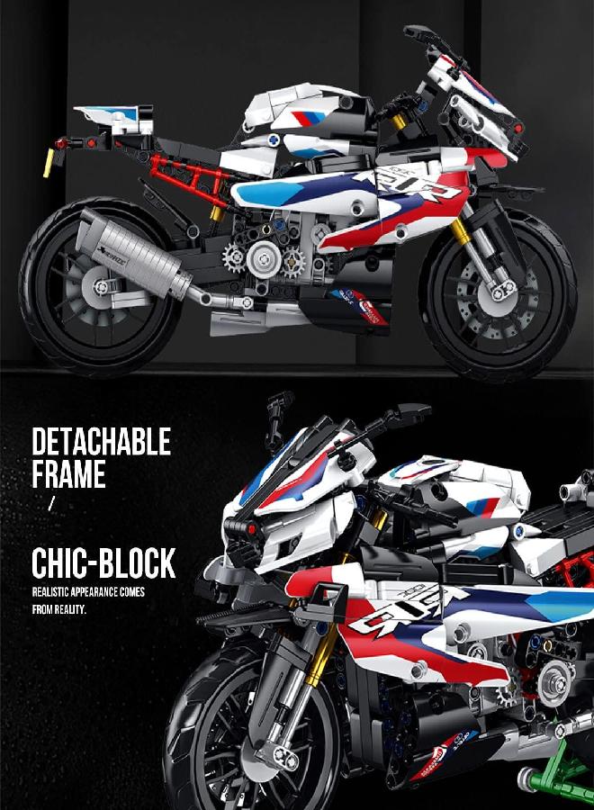 dOvOb Motorcycle 1000 RR Model Building Blocks Set, 912 Pieces Bricks, MOC Toys as Gift for Kids or Adult - Image 3