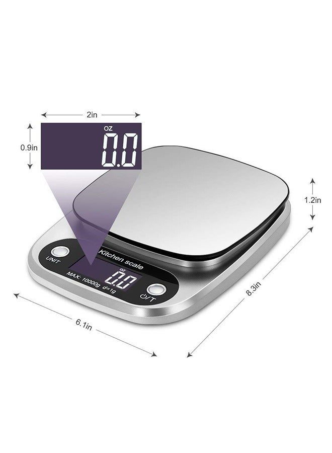 Electronic Food Scale 10kg/1g Weight Grams, Touch Screen Digital Kitchen Scales and Ounces for Cooking, Baking,LCD Display  - Image 2