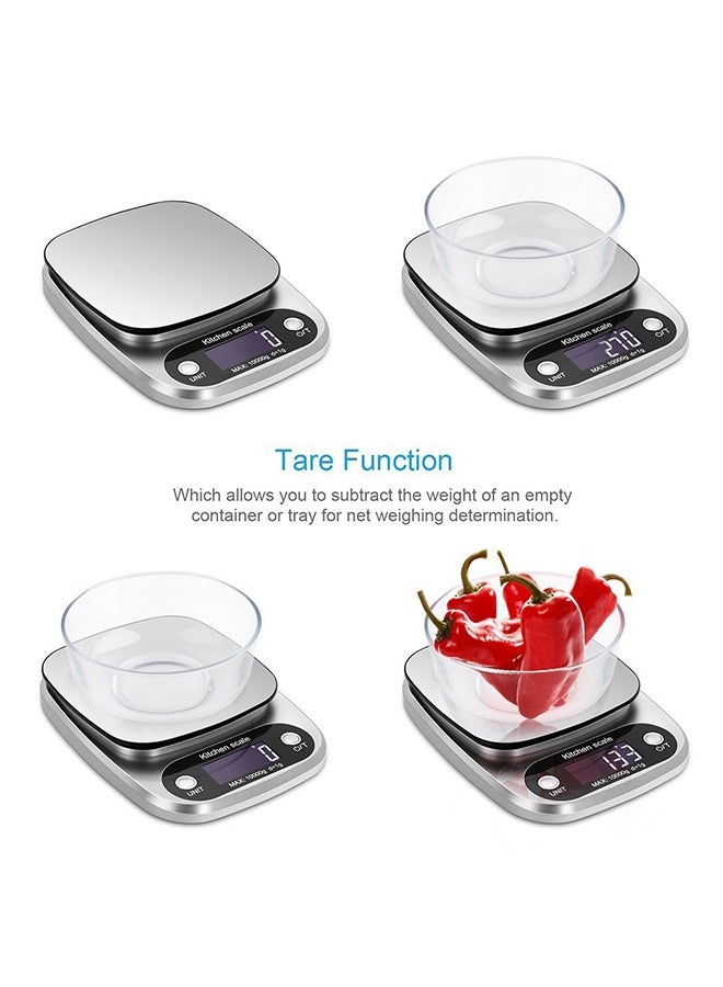 Electronic Food Scale 10kg/1g Weight Grams, Touch Screen Digital Kitchen Scales and Ounces for Cooking, Baking,LCD Display  - Image 5