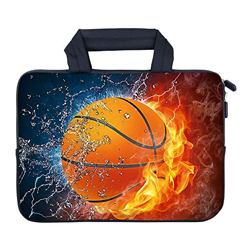 AMARY14 15 15.4 15.6 inch Laptop Handle Bag Computer Protect Case Pouch Holder Notebook Sleeve Neoprene Cover (Hot Basketball) - Image 2