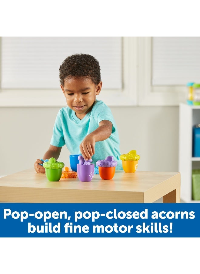 Learning Resources Snap-N-Learn Surprise Squirrels (10-Piece Set, Sorting, Ages 2+) - Image 3