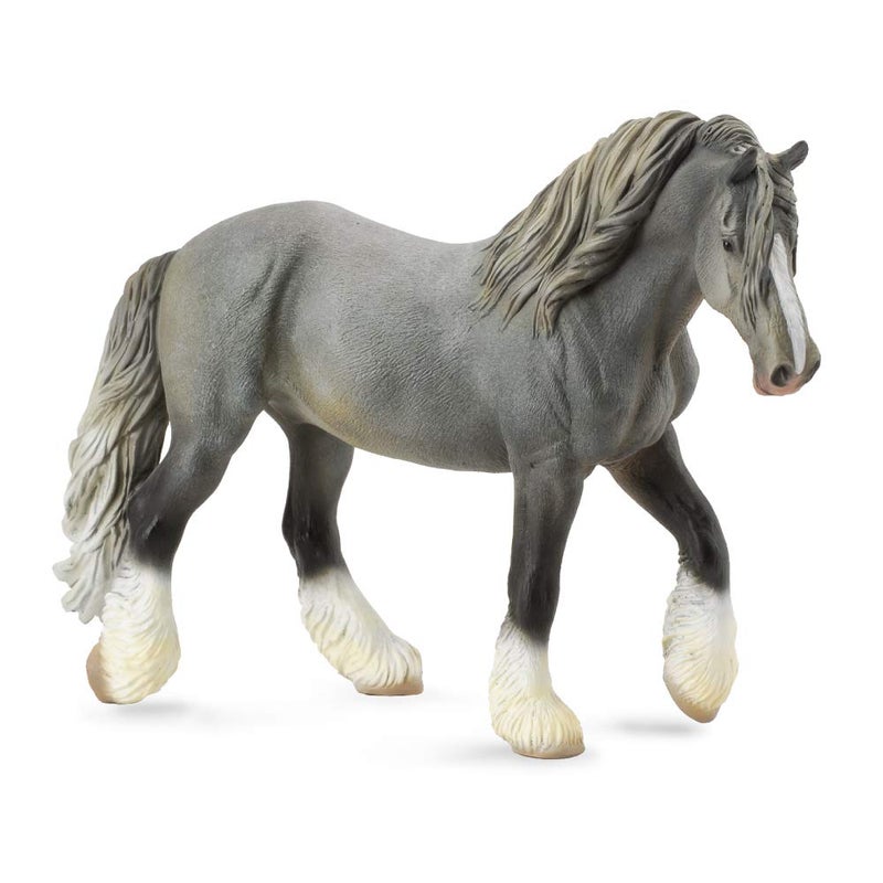 CollectA Shire Horse Mare, Grey, 6.7"L x 4.8"H - Image 5