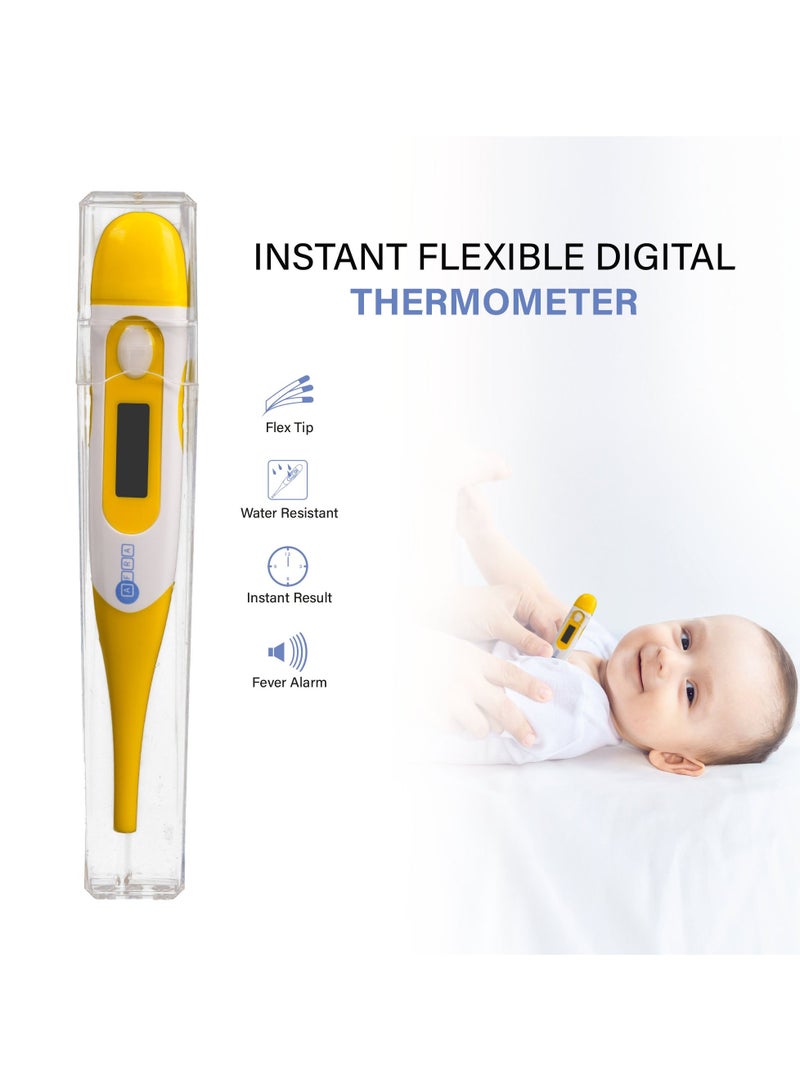 AFRA Instant Flexible Digital Thermometer AF-300DTFT White With Flexible Tip White 2 Year Warranty - Image 4