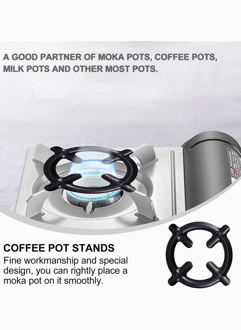 Generic Moka Stove Stand, Pot Holder Coffee Pot Holder Gas Range Burner Grate Stove Rack Support for Kitchen Wok Milk Pot Pan 3 Pcs  - Image 3