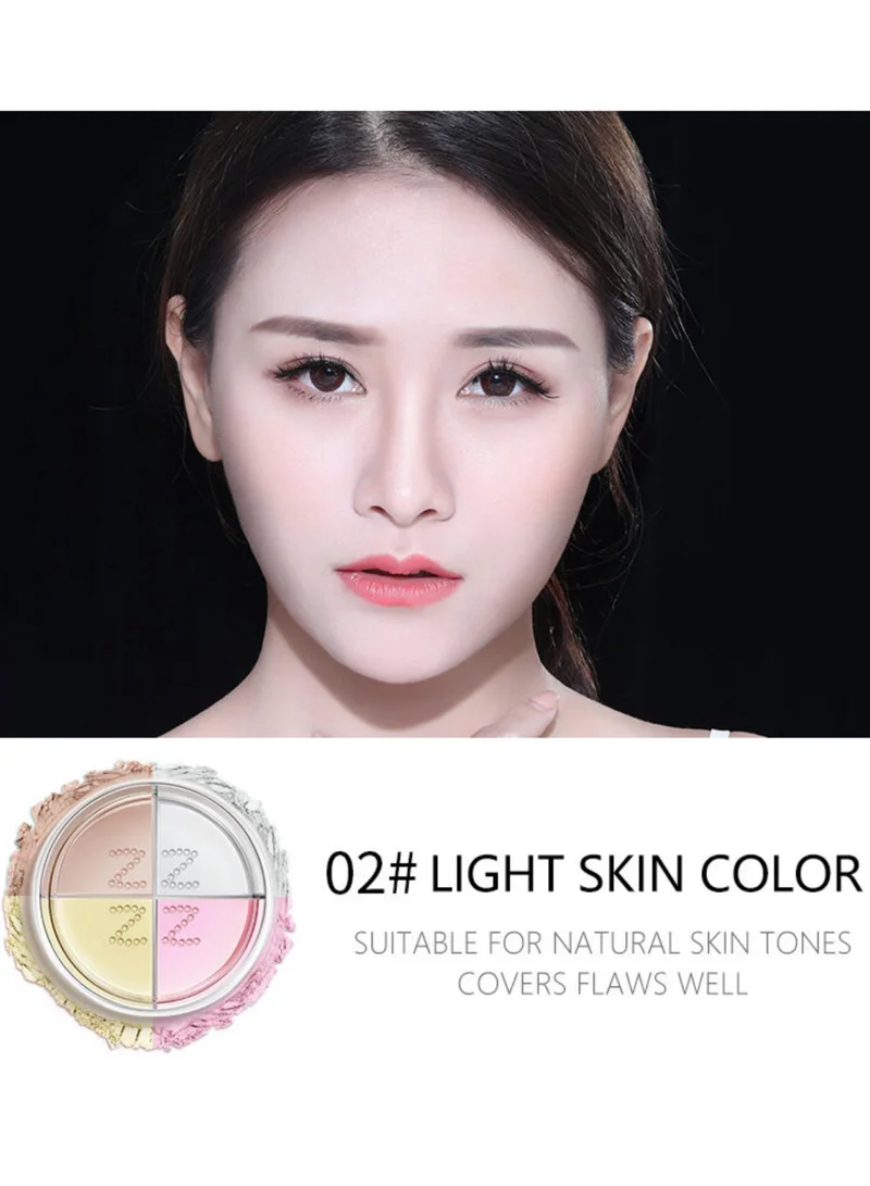 زيسي زي سي بودرة سائبة لتصحيح الألوان بأربعة ألوان