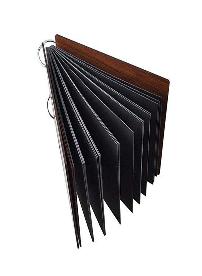 LADECOR Scrapbook Photo Album Memory Book With Wooden Hard Cover (12 Inch x 8.5 Inch, Design-3) - Image 2
