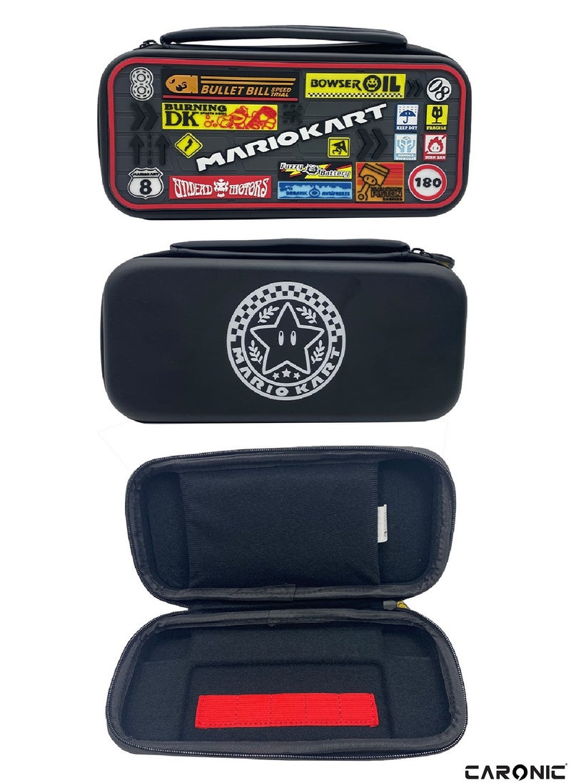 CARONIC Case compatible With Nintendo Switch And Oled Shockproof Waterproof Case Bag with soft Liner  - Image 2