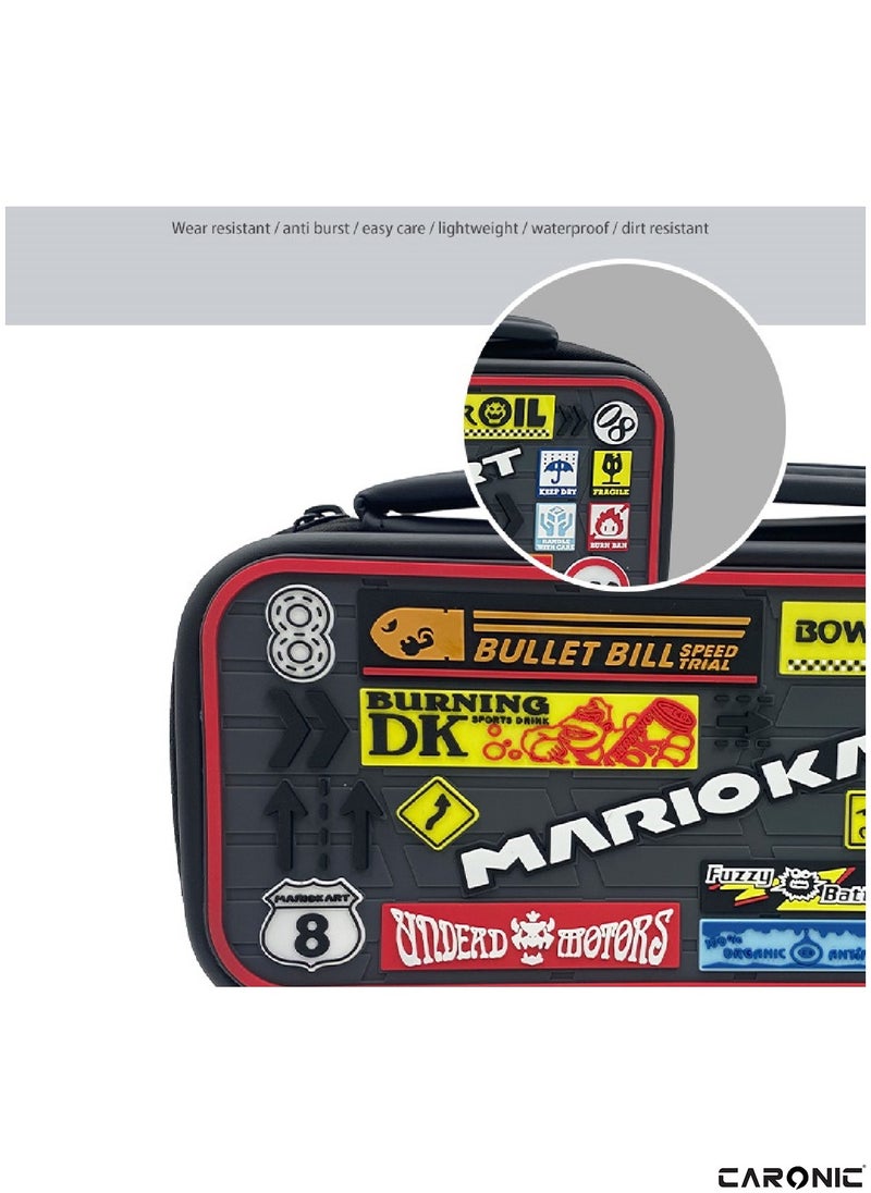 CARONIC Case compatible With Nintendo Switch And Oled Shockproof Waterproof Case Bag with soft Liner  - Image 5