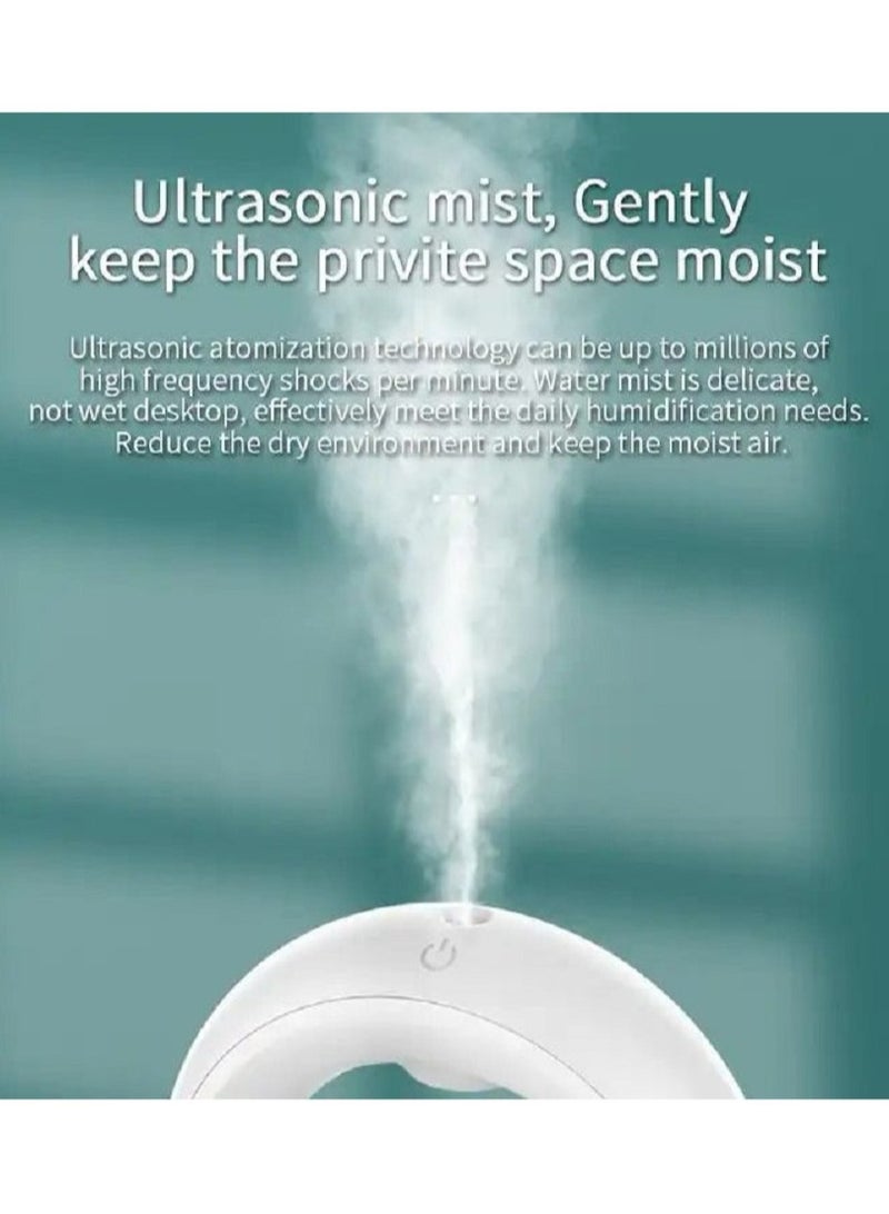 Anti-Gravity Water Drop Humidifier: Ultrasonic Cool Mist with LED Clock, Silent Operation, and Night Light - Perfect for Bedroom or Office Spaces