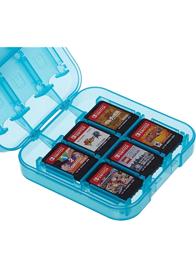 حقيبة تخزين ألعاب لـ 24 لعبة نينتندو سويتش 8.64 × 9.64 × 2.54 سم أزرق - Image 1