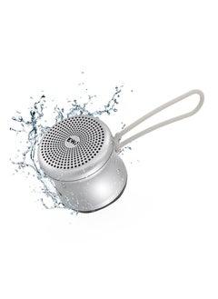 EWA EWA A119 Mini Bluetooth Speaker with Lanyard IPX7 Waterproof Super Metal Wireless Portable Speaker for Home, Office, Travel, Outdoor(Sliver)  - Image 1
