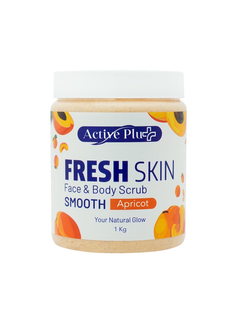 Fresh Skin Smooth Apricot Face & Body Scrub for Radiant, Smooth Skin | 1 KG