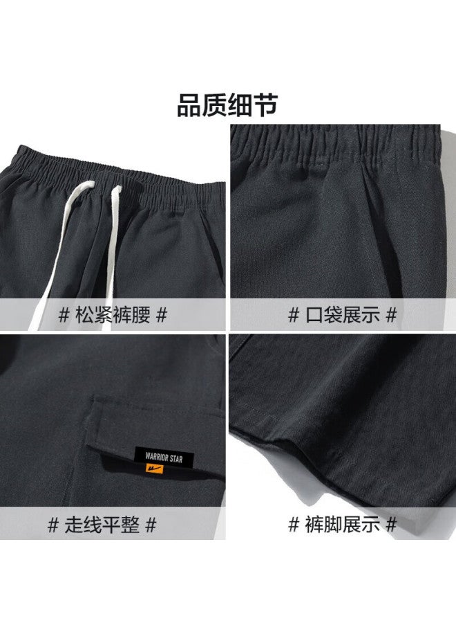 Pull Back Warrior Casual Pants Men Summer Thin Loose Workwear Outdoor All-match Breathable Sports Pants Men Black L - Image 3