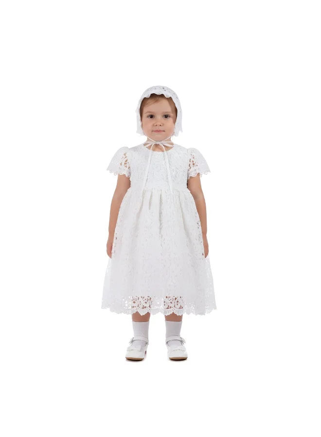 بمبىمىشى فستان تعميد دانتيل