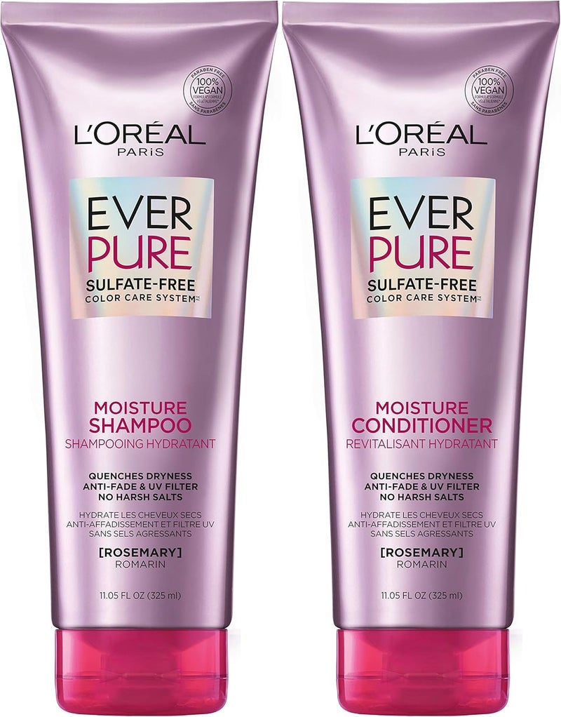 EverPure Moisture Sulfate Free Shampoo and Conditioner with Rosemary Botanical, for Dry Hair, Color Treated Hair, 1 kit - Image 1