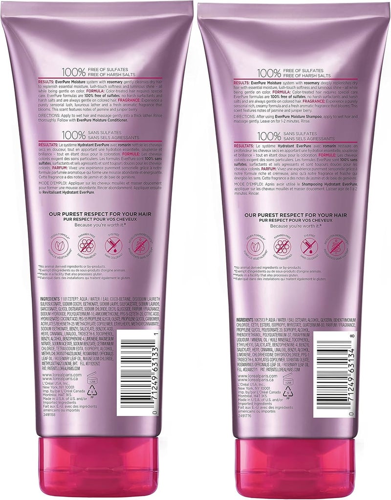 EverPure Moisture Sulfate Free Shampoo and Conditioner with Rosemary Botanical, for Dry Hair, Color Treated Hair, 1 kit - Image 5