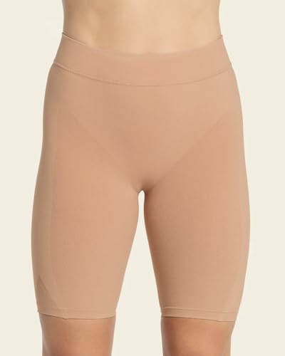 Leonisa womens Well-rounded Invisible Butt Lifter Shaper Short Shapewear Bodysuit, Beige, Small US - Image 2
