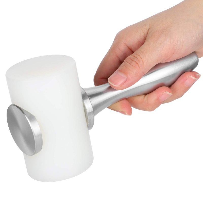 Double Ended Leather Craft Hammer With Aluminum Handle And Nylon Head For DIY - Image 2