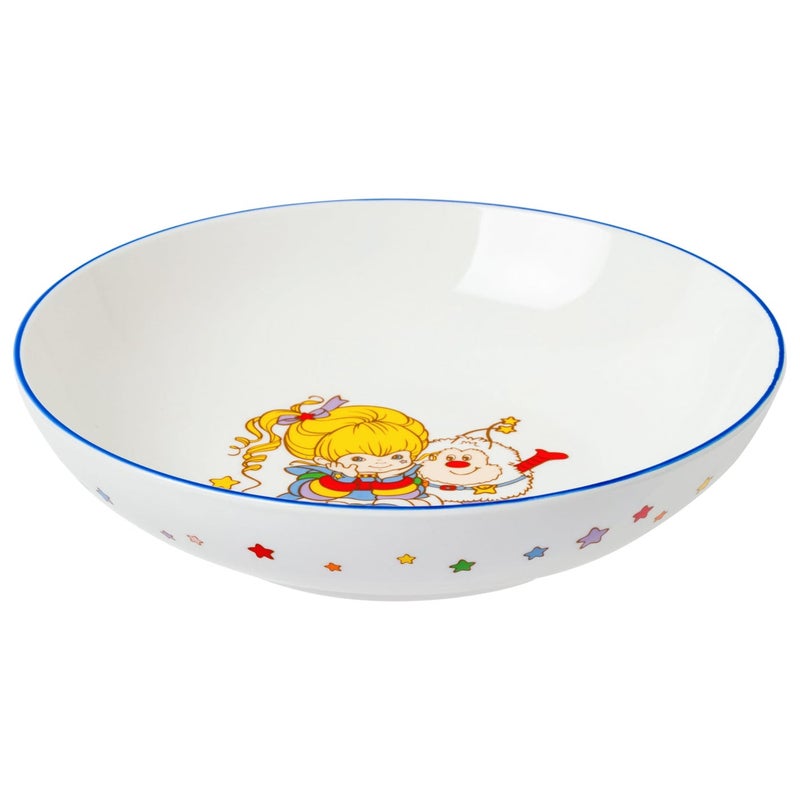 Silver Buffalo Rainbow Brite Sitting with Twink Stars 9" Coupe Ceramic Dinner Bowl - Image 2