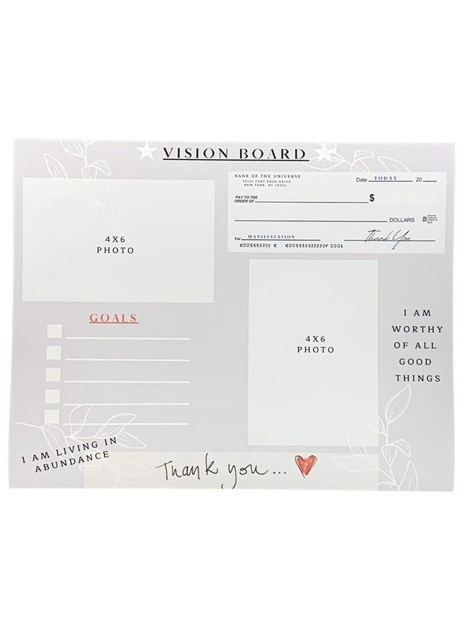 Generic - Vision Board Poster - Dream Board Manifestation Board Law of Attraction (14 x 11) Gray - Image 1