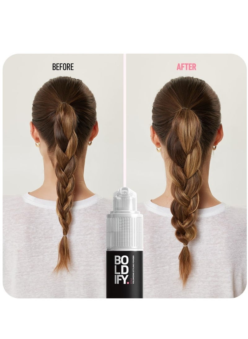 Boldify Thickening Powder 24-hour volume and softness with no mess, shine or clumps Easily comb fine, lifeless hair to luscious fullness with a revolutionary spray pump to apply hair powder - Image 4