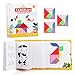 Helsort Travel Tangram Puzzle Magnetic Puzzle Book for Road Trips STEM Jigsaw Game with 3 Tangram Sets Patterns Solutions Brain Teaser IQ Toy for Kids and Adults Ideal Educational Gift 240 - Image 2
