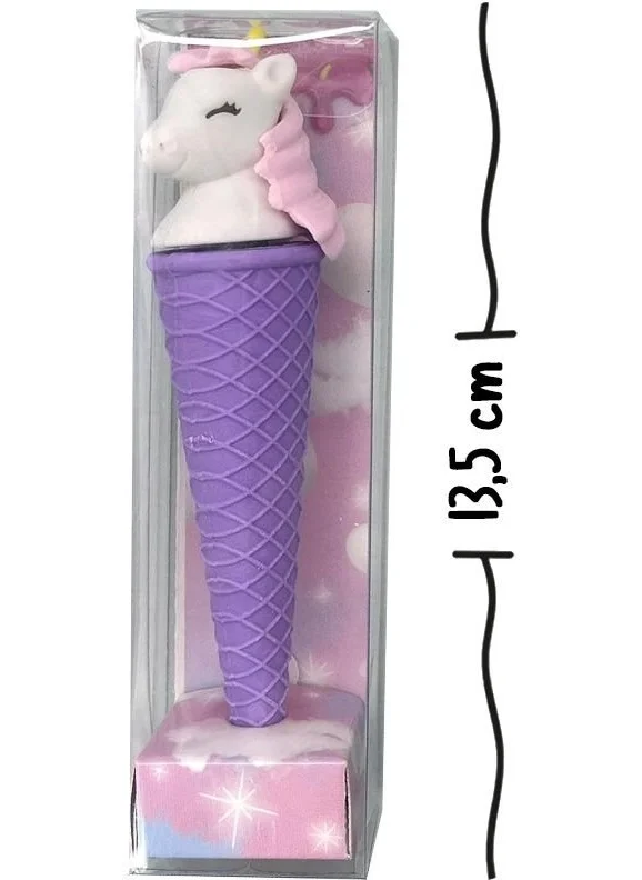 Kağıt Gemi Dükkan Purple Unicorn Cone Eraser