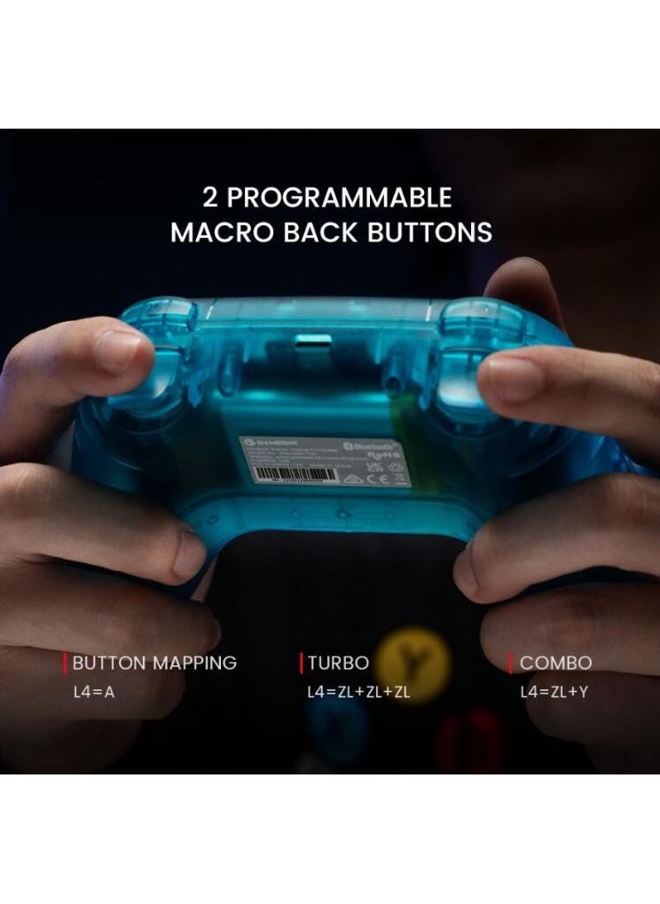 General - Wireless Gamepad GameSir Nova NS Lite 2.4G Game Controller for Switch, PC, Steam, Android, iOS with Hall Effect Trigger, Turbo, Rumble Vibration White - Image 1