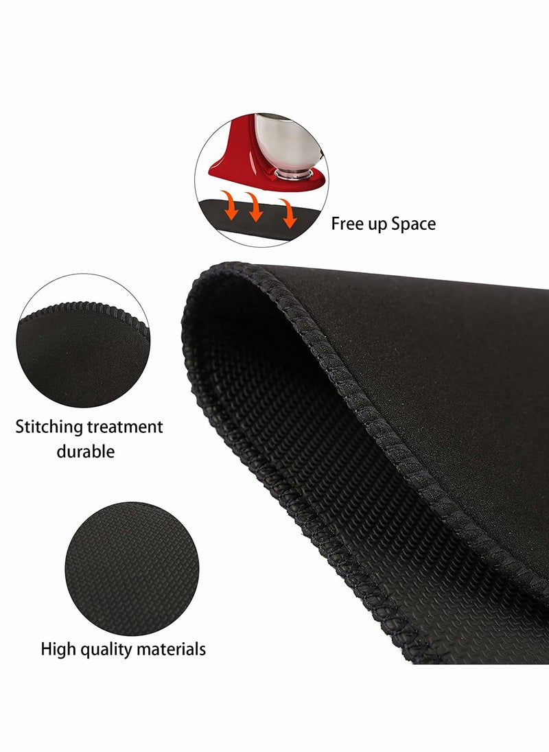KASTWAVE - Mixer Mats, Mixer Mover, Blender anti-skid pad, Kitchen Appliance Slider Mats, Sliding Appliance Rolling Tray, Appliance Sliders, for KitchenAid Mixer, for Kitchen Appliances (Black) - Image 1