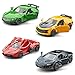 KIDAMI Racing Cars Diecast Metal Toy Cars Set Mini Toddler Toy Vehicle with Openable Doors Pull Back Car Gift Pack for Kids 4 Pack - Image 2