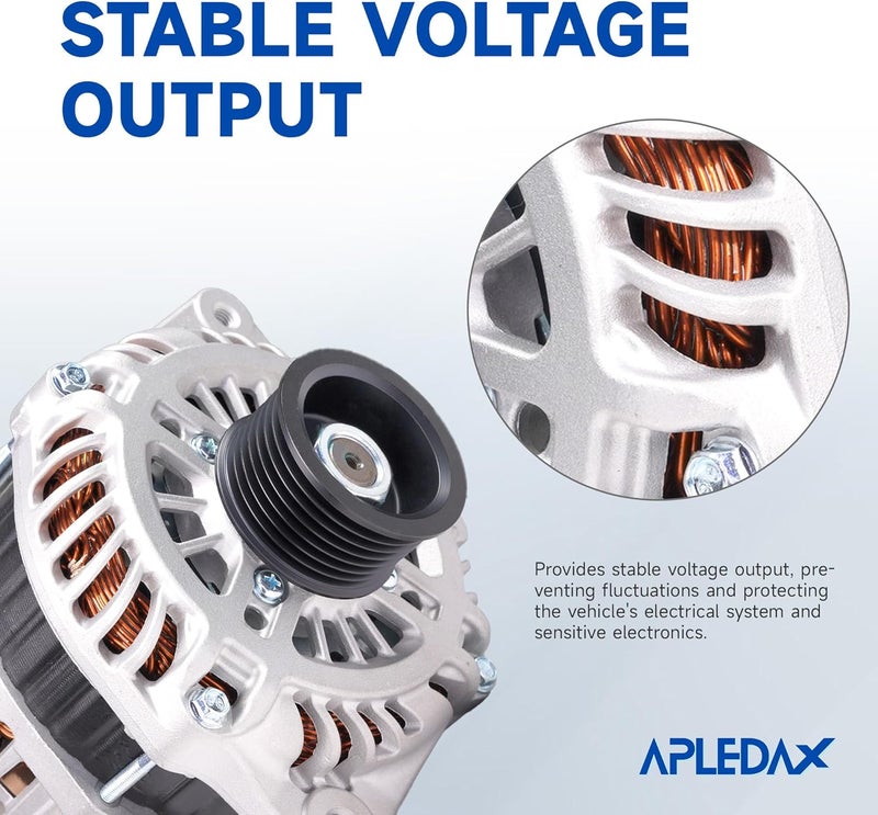 APLEDAX High Output Alternator for Nissan Vehicles - Image 2