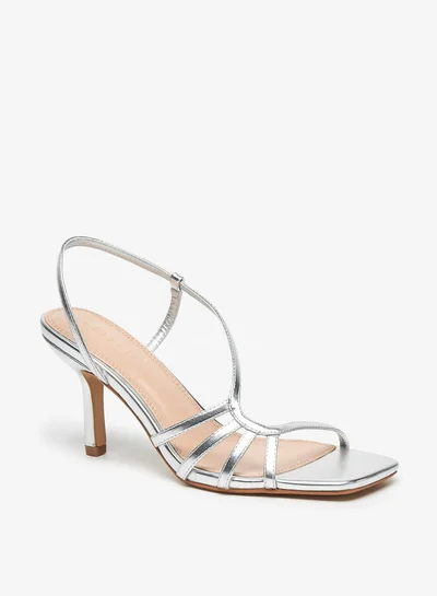 Celeste Women's Strappy Slip-On Sandals with Stiletto Heels