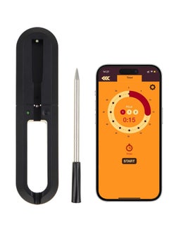 SYOSI Wireless Bluetooth Meat Thermometer, SYOSI Unlimited Range Thermometer, Digital Meat Thermometer Wireless or The Oven, Grill, Kitchen, BBQ, Rotisserie, Smart Meat Thermometer  - Image 1