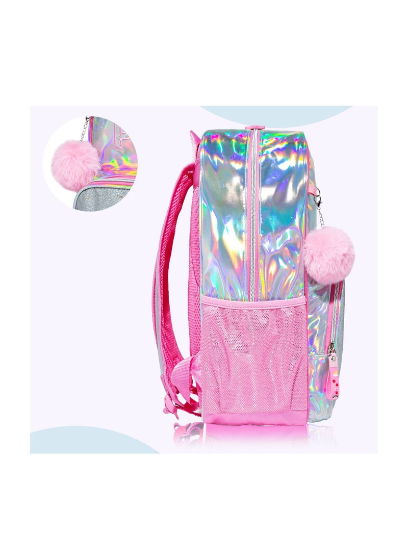 Eazy Kids Eazy Kids 18inch School Bag Lunch Bag Pencil Case Set of 3 Girl Power-Pink  - Image 5