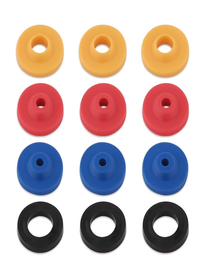 AIEX 12pcs Water Flow Restrictor, Silicone Shower Flow Reducer Limiter in 4 Specifications Water Flow Reducer for Shower Head Handheld Showers - Image 1