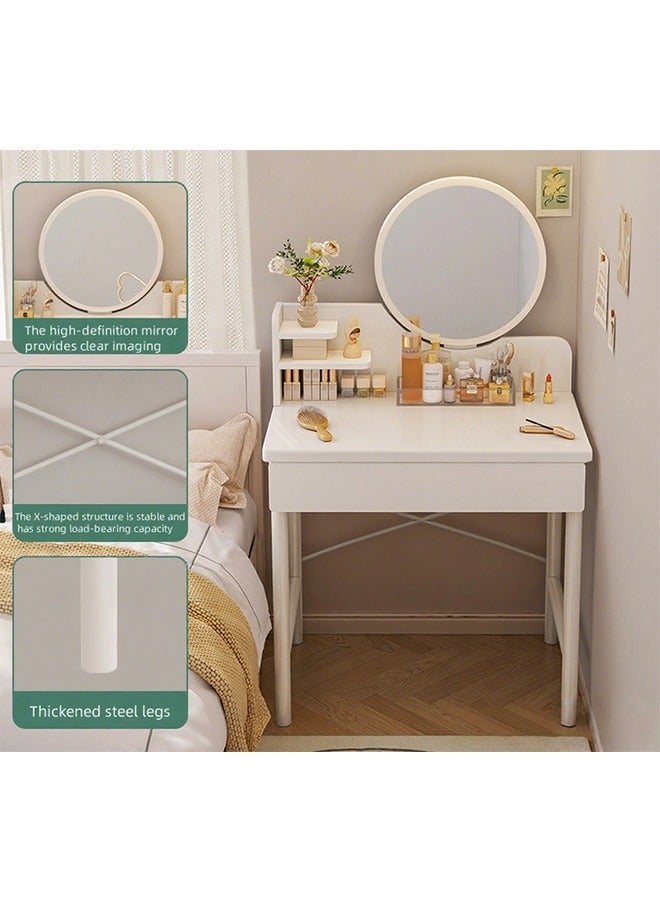 Generic Bedroom Dressing Table, Vanity Table,Dressing Table, With Mirror, Adjustable LED Light, Single Drawer And Storage Rack, 60cm×40cm×125.5cm.  - Image 3