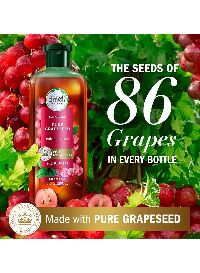 Herbal Essences Sulfate-Free Color Protect Shampoo and Conditioner, with Certified Pure Antioxidant-Rich Grapeseed, 400ml+400ml - Image 3