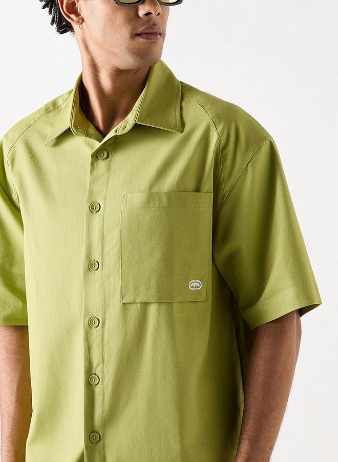 Ecko Unltd. Ecko Relaxed Fit Shirt with Pocket and Short Sleeves - Image 4