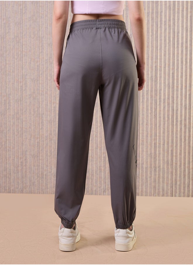 Technosport Women Grey Solid 2-Way Stretch Joggers  - Image 1