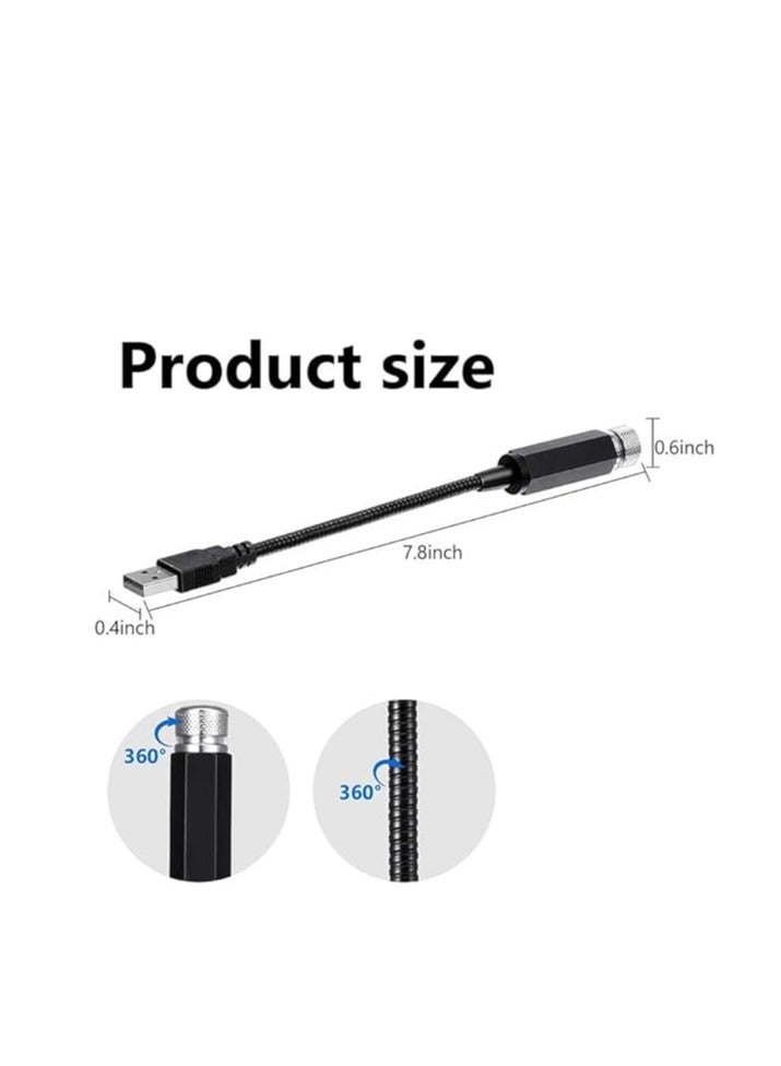 رويال ضوء ليلي لجهاز عرض USB على شكل نجمة، ضوء سيارة بروجكتور رومانسي مرصع بالنجوم قابل للتعديل، ضوء سقف تلقائي مزخرف للجو المحمول للسيارة وغرفة النوم والحفلات والجدار والسقف وما إلى ذلك. (أزرق) - Image 5