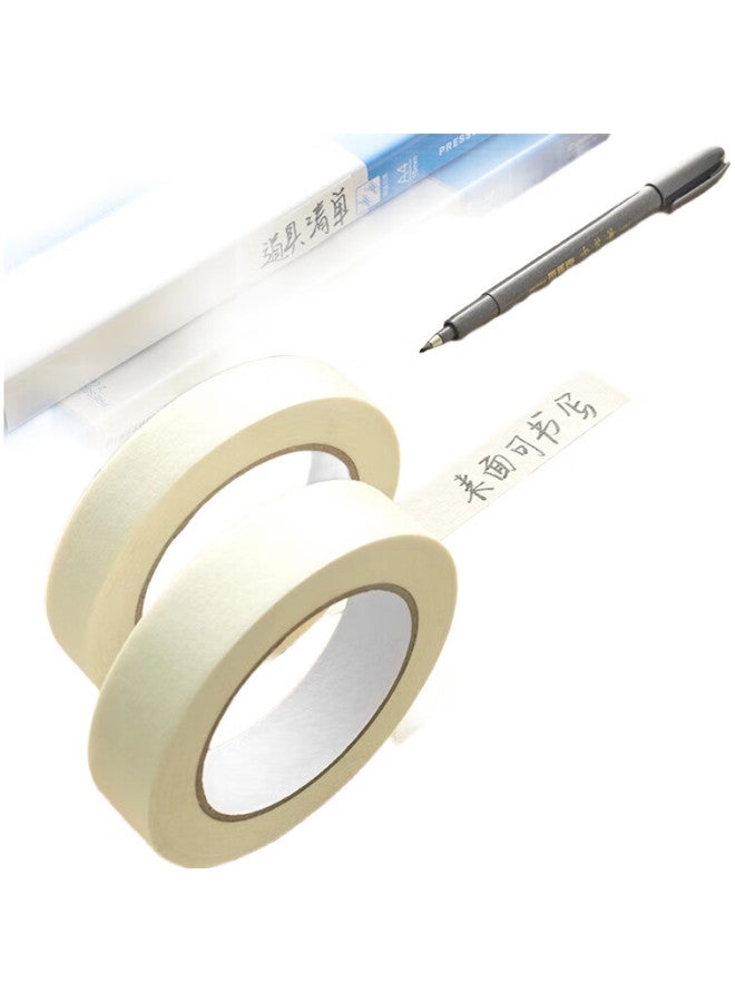 Dsb Masking Tape, 10Mm*50M, 2 Rolls, Renovation Masking Tape, Traceless Paper Tape, Art Student Special Edge Tape, Drawing Sketch Masking Tape, Paint Sealing Tape, Box Sealing Tape, Color Separation Paper, Mk-1050 - Image 2