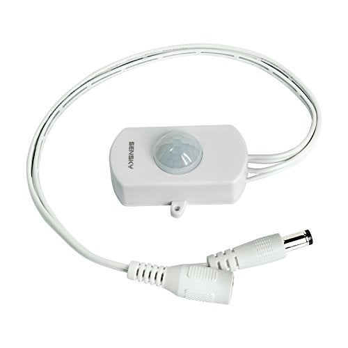 SENSKY BS010WL DC 12v to 24v Mini Pir Motion Sensor Switch Occupancy Sensor Switch for DIY LED Lighting (Light Sensor, Delay Time, Sensor Distance, Adjustable) - Image 1