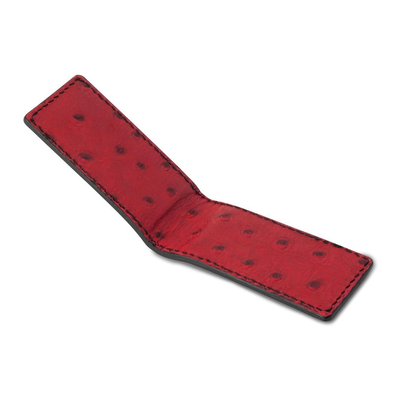Adamis Slim Leather Money Clip and Card Holder for Men and Women W362 Red - Image 5
