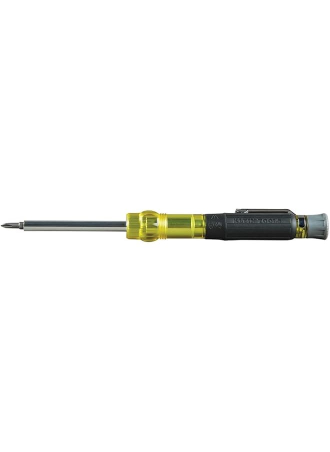 Klein Tools 32613 Multi Bit Screwdriver Precision Hvac 3 Inch 1 Pocket Screwdriver With Phillips Slotted And Schrader Bits  - Image 1