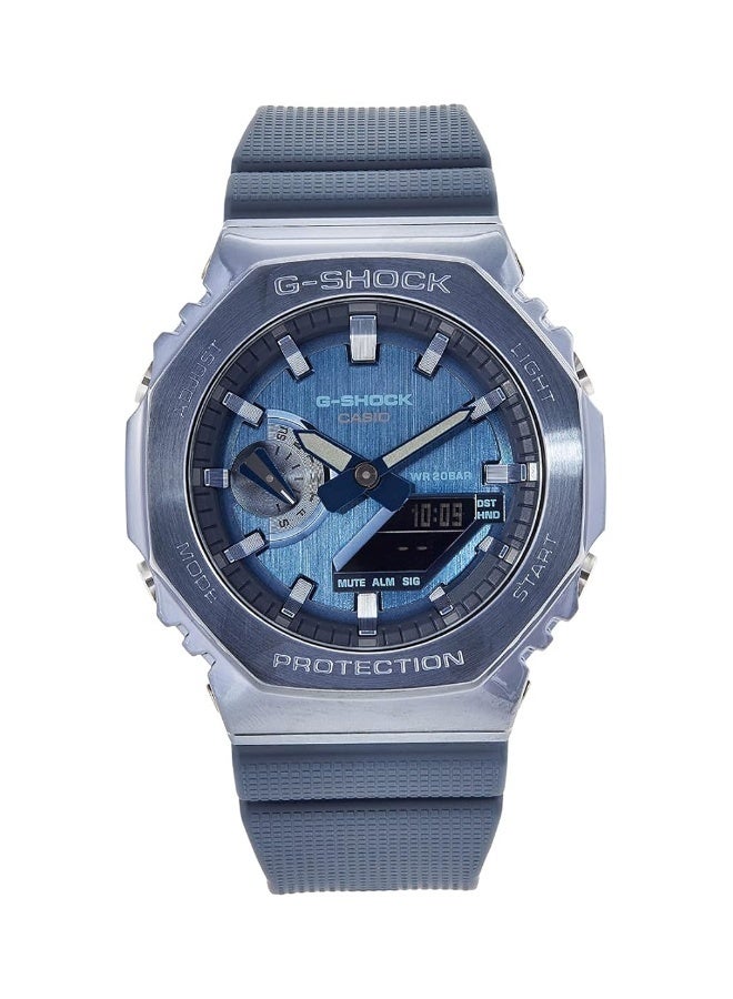 CASIO G-Shock Metal Covered Octagonal Blue Resin Band Watch GM-2100N-2AJF  - Image 1