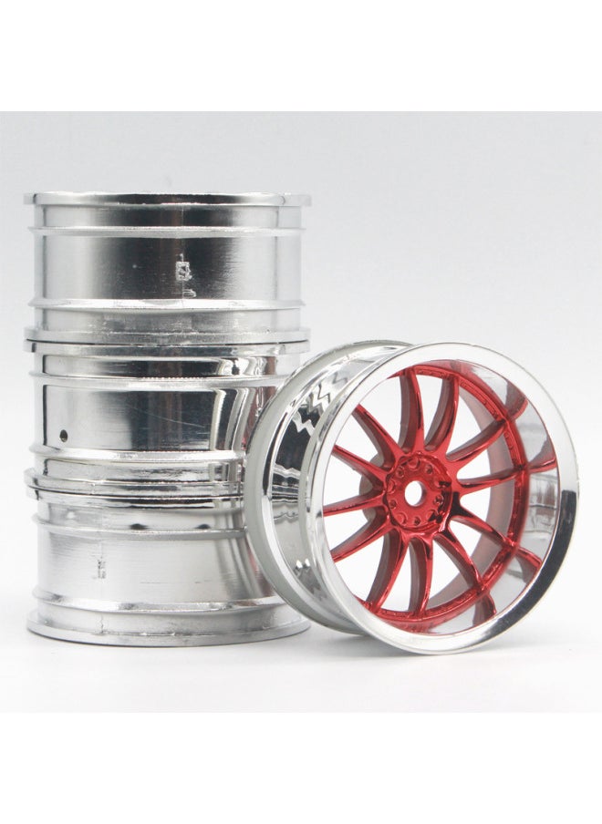 Generic - 1:10 Flat Running Wheel Hub MoDel Car Drift Wheel Frame Oil AnD Electricity Rv Drift Racing Competition HSP Sakura D3D4-Color:Electroplated Blue - Image 1