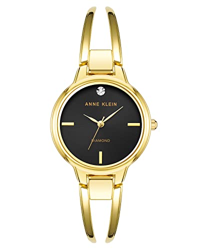 Anne Klein Womens Japanese Quartz Dress Watch with Metal Strap Gold 14 Model AK2626BKGB - Image 1