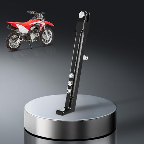 CHANGCHENG CNC Dirt Bike Kickstand - 7075 Aluminum Alloy Side Stand Support Stand Adjustable for CR CRF XR RM KX KLX TTR PW 50 70 80 100 110 125 150 50cc-150cc Pit Bike - Image 1